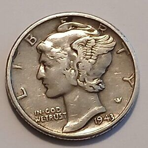 Liberty Dime  1943 W